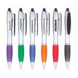 Custom Stylus Ballpoint Pen, The Dorsal Stylus & Screen Cleaner Pen, 5.375