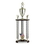 Custom Silver Moonbeam Figure Topped Triple Column Trophy w/2" Insert & Eagle Trim (37"), Price/piece