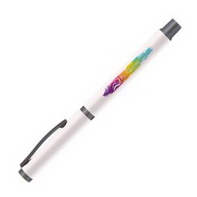 Custom Bowie Rollerball Softy - Colorjet - Full Color Metal Pen, 5.39" L x 0.39" W