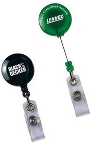 Custom Round Secure-a-Badge Retractable Badge Reel