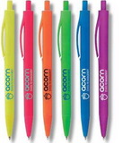 Custom Rochefort Bright Color ABS Plastic Push Pen