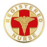 Blank Registered Nurse Pin, 1