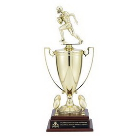 Custom 24" Trophy w/13" Gold Cup w/Interchangeable Figure & Trim