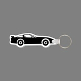 Custom Key Ring & Punch Tag - Corvette Car (Silhouette)
