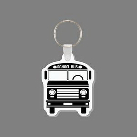 Key Ring & Punch Tag W/ Tab - School Bus (Front)