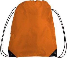 Blank Economical Nylon Sports Backpack, 14" W x 18" H
