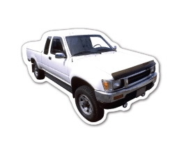 Custom Pickup Truck Magnet (7.1-9 Sq. In. & 30mm Thick)