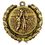 Custom Stock Basketball Female Medal w/ Wreath Edge (1 1/2" ), Price/piece