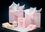 Custom Frosted Colored Poly Die Cut Light Pink Bag/ 4 Mil (7"x3.5"x10.5"), Price/piece