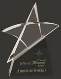 Custom Fabulous - L Optic Crystal Star Award, 9 1/2