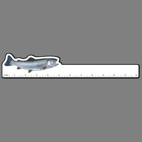 12" Ruler W/ Full Color Rainbow Trout Fish