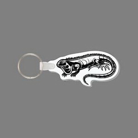 Custom Key Ring & Punch Tag W/ Tab - Iguana