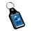 Custom Leatherette metal rectangle key tag, 3" L x 1.5" W x 0.32" Thick, Price/piece