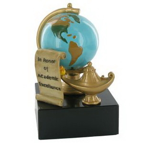 Blank In Honor of Academic Excellence Award Scholastic Resin Trophy, 5" H(Without Base)