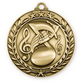 Custom 2 3/4'' Music Wreath Award Medallion