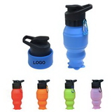 Custom Silicone Collapsible Water Bottle, 3 1/4