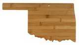 Custom Oklahoma State Cutting And Serving Board, 16 3/4