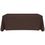 6' Blank Solid Color Polyester Table Throw - Espresso, Price/piece