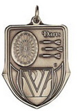 Custom 100 Series Stock Medal (Darts) Gold, Silver, Bronze