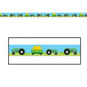 Custom Tractor Party Tape, 3" L x 20' W