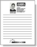 Custom 50 Page Magnetic Note-Pads with Medium Red Imprint (4.25