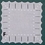 Square Coaster Napkin w/ Scallop & Dot Hemstitch - 6"x6", Price/piece