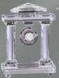 Blank Crystal Clock w/ 2 Pillars (8 1/2