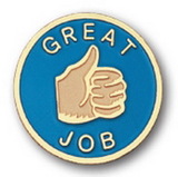 Custom Great Job Stock Pin