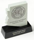 Custom State Salute Desk Award, 4.25