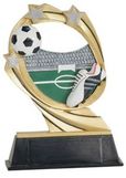 Custom Soccer Cosmic Resin Figure Trophy (7
