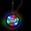 Custom 2 1/4" Tri Color Light Up Fusion Badge W/ Necklace, Price/piece