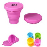 Custom Travel Silicone Collapsible Folding Cup, 3 3/20