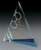 Custom Azul Ice Starphire Award (8 1/2