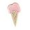 Custom Food Embroidered Applique - Ice Cream Cone W/ Waffle Cone, Price/piece