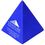 Custom Stress Reliever Blue Pyramid, Price/piece