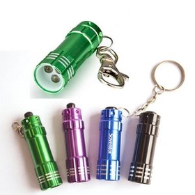 Custom LED Torch Light Keychain, 2 1/2" L x 5/8" W