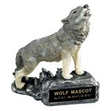 Custom Howling Wolf School Mascot w/ Plate