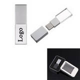 Custom Crystal USB Flash Drive with Metal Box