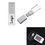 Custom Crystal USB Flash Drive with Metal Box, Price/piece