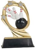 Custom Bowling Cosmic Resin Figure Trophy (5 1/2