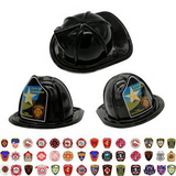 Custom Children's Plastic Black Fire Helmet
