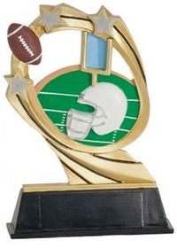 Custom Football Cosmic Resin Figure Trophy (5 1/2")