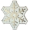Blank Snowflake Lapel Pin, 1 1/8" L, Price/piece