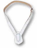 Blank White Single Strap Leather Carrying Belts