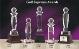 Custom Crystal Golf Supremo Award (12.5