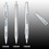 Custom Satin Chrome Mechanical Pencil, 5.5" L x 0.42" Diameter, Price/piece