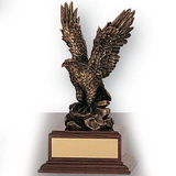 Custom Brass Electroplated Eagle Trophy (8 1/2