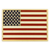 Blank Rectangle - Made In America Flag Pin, 78/