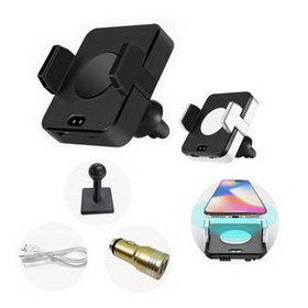 Custom Wireless Car Charging Mobile Phone Holder, 2 13/16" L x 3 7/16" W