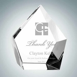 Custom Optical Crystal Glimmer Award (Medium), 4 7/8